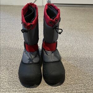 Northside Kids Red and Gray Snow Boots